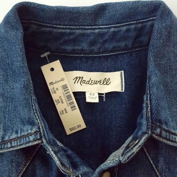 Madewell Pearl Snap Denim Shirt - Picture 6 of 8